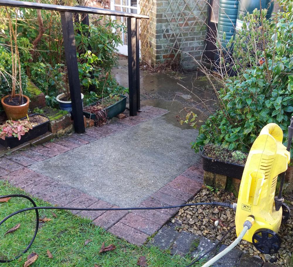 Don't overdo it with your pressure-washer